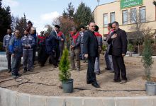 گزارش تصویری از آئیین درختکاری و تقدیر ازهمکاران فضای سبز دانشگاه